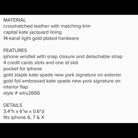 Kate Spade Laurel Way Wristlet (never used!) - Picture 2 of 4